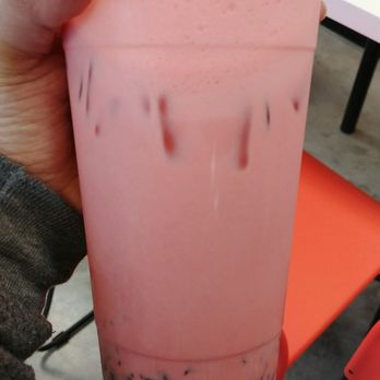 Goatea - Watermelon Iced Milk Tea with Grass Jelly - Bubble Tea Near Me - Kent, Washington