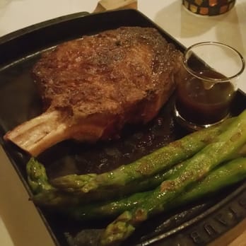 Atlantic's Edge Restaurant - 22oz aged cowboy steak medium rare. Delicious - Seafood Near Me - Islamorada, Florida