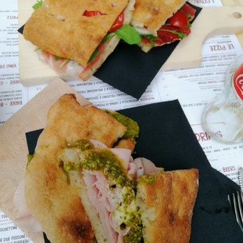 Sgrano - Classic w/ crudo and front is mortazza with mortadella and pistachio creme - Tuscan Near Me - Florence, FI