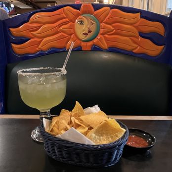 Vallarta Mexican Restaurant - Jumbo margarita with complimentary chips and salsa-while waiting for my friends - Mexican Near Me - Tampa, Florida Vallarta Mexican Restaurant - Jumbo margarita with complimentary chips and salsa-while waiting for my friends - Mexican Near Me - Tampa, Florida