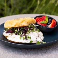 House of Better - Bakery Egg Sandwhich with fruit