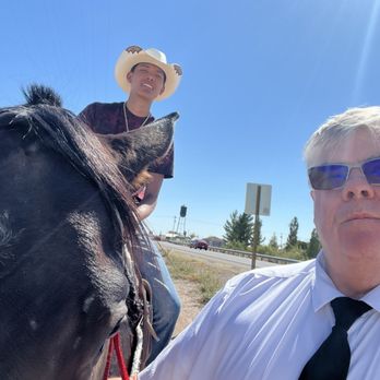 La Parrilla Restaurant - Just a cool guy I met on a pretty horse. - Mexican Near Me - Deming, New Mexico