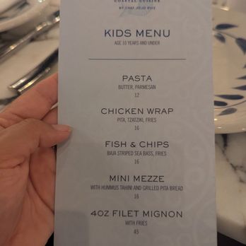 Serea Coastal Cuisine - Kids menu - Seafood Near Me - Coronado, California Serea Coastal Cuisine - Kids menu - Seafood Near Me - Coronado, California