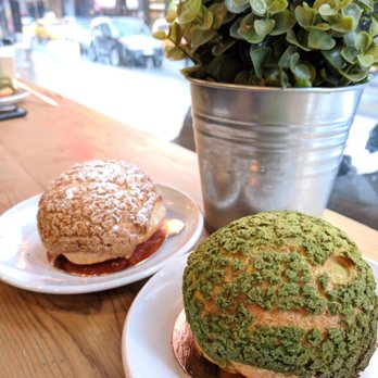 Bibble & Sip - Earl Gray and Matcha Cream puffs - Coffee & Tea Near Me - New York, New York
