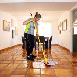 Time Maid Cleaning - Floor mopping cleaning service. This service is included in our standard cleaning.