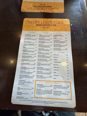 Menu photo 3 Mary Lou's Cafe San Antonio, TX