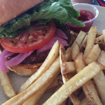 Benchmark Eatery - Black bean burger - New American Near Me - Santa Barbara, California