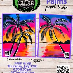 Wet Paint Art Studio - Paint & Sip at Icebox Hatch Valley Taproom July 17, 2025