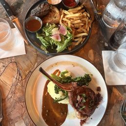 Pork Chop and Steak Frites