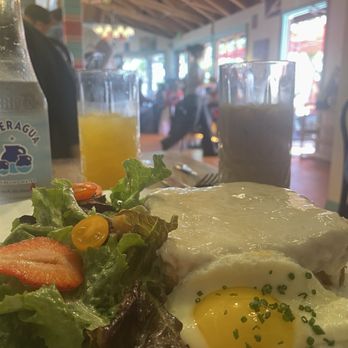 Suzette - Croque madam with side salad. - Breakfast & Brunch Near Me - Chula Vista, California