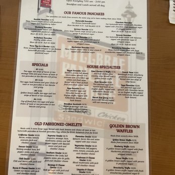 Millbrae Pancake House - Amazing menu! - American Near Me - Millbrae, California