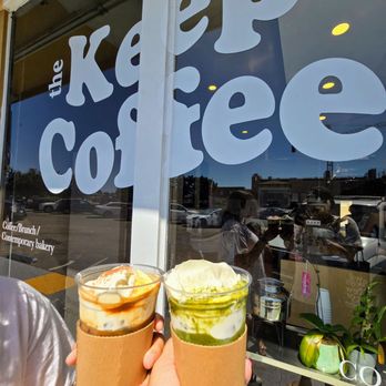 The Keep Coffee - Iced salted caramel latte and keep matcha - Bakeries Near Me - San Diego, California The Keep Coffee - Iced salted caramel latte and keep matcha - Bakeries Near Me - San Diego, California