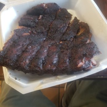 Red's The One And Only BBQ - 1/2 rack of ribs, sauce on the side. Soooooo good!!! - Barbeque Near Me - Ferguson, Missouri Red's The One And Only BBQ - 1/2 rack of ribs, sauce on the side. Soooooo good!!! - Barbeque Near Me - Ferguson, Missouri