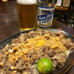 Gerry's Restaurant & Bar - SIZZLING SISIG w/an EGG- Perfect.