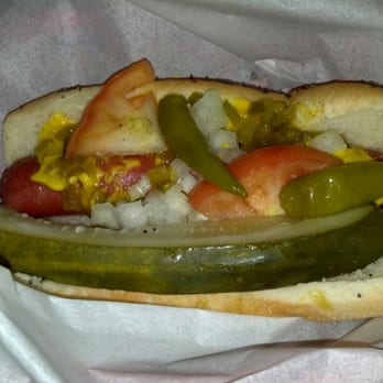 Little Island - Hot dog with everything - Hot Dogs Near Me - Evanston, Illinois