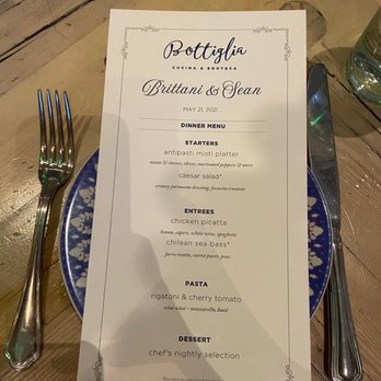 Bottiglia - Personalized menu - Italian Near Me - Henderson, Nevada
