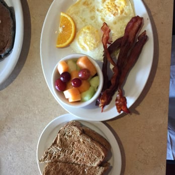 Cafe Cup - Two egg breakfast- substituted fruit for potatoes! - Breakfast & Brunch Near Me - Huntington Beach, California