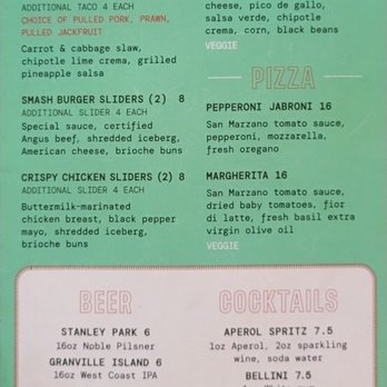 Mahony's Tavern - Menu - Irish Near Me - Vancouver, British Columbia