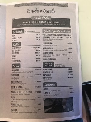 Menu photo 3 Sazón Mexico Rosarito, BCN