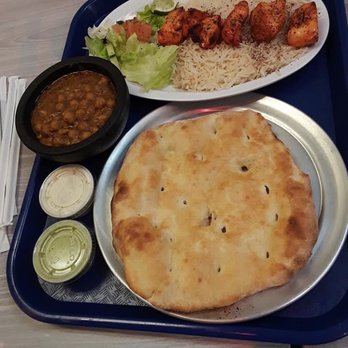 Kabob Zone - A generous helping of Chunks of Chicken kabob grilled breast with the best tasting Chickpeas soup and Freshly baked naan. - Pakistani Near Me - Woodbridge, Virginia