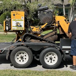 Affordable Stump Grinding - His machine