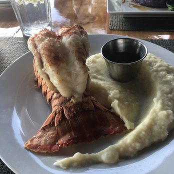 Oasis on the Beach - 7oz Lobster tail with Garlic Mashed Potatoes - Hawaiian Near Me - Kapaa, Hawaii Oasis on the Beach - 7oz Lobster tail with Garlic Mashed Potatoes - Hawaiian Near Me - Kapaa, Hawaii