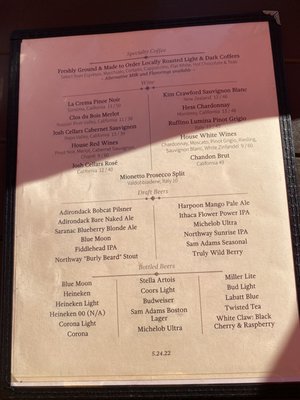 Menu photo 6 Charlie's Bar & Kitchen Lake George, NY
