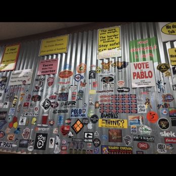 Rosarito Taco Grill - Fun sticker wall inside - Mexican Near Me - Whittier, California Rosarito Taco Grill - Fun sticker wall inside - Mexican Near Me - Whittier, California