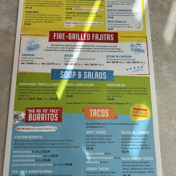 Chuy's - Menu - Tex-Mex Near Me - Huntsville, Alabama