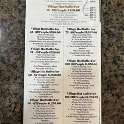 Village Pizza & Pasta - Catering Menu July 2023