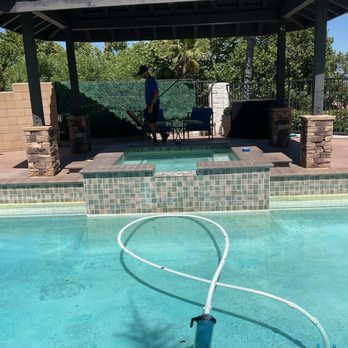 Precision Pool Tile Cleaning - After spill over cleaned - Pool Cleaners Near Me - Eastvale, California Precision Pool Tile Cleaning - After spill over cleaned - Pool Cleaners Near Me - Eastvale, California