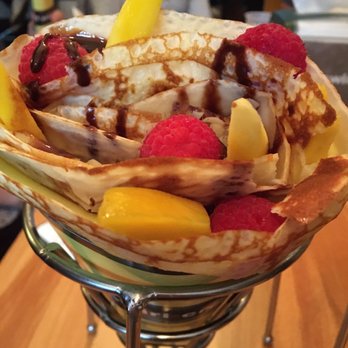 T-Swirl Crepe - Mango raspberries crepe - Desserts Near Me - Great Neck, New York T-Swirl Crepe - Mango raspberries crepe - Desserts Near Me - Great Neck, New York