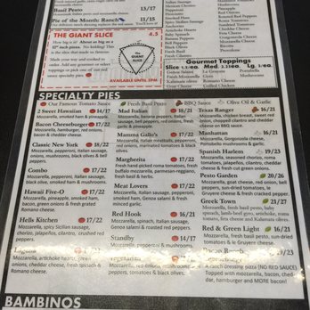 Brooklyn Pie Co. - Menu - Pizza Near Me - Corpus Christi, Texas