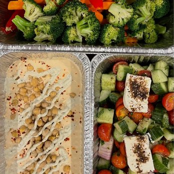 Zohara - Part of Hummus Tahini, Albanian Salad and extra veggies for Comination dinner. - Mediterranean Near Me - West Hartford, Connecticut Zohara - Part of Hummus Tahini, Albanian Salad and extra veggies for Comination dinner. - Mediterranean Near Me - West Hartford, Connecticut