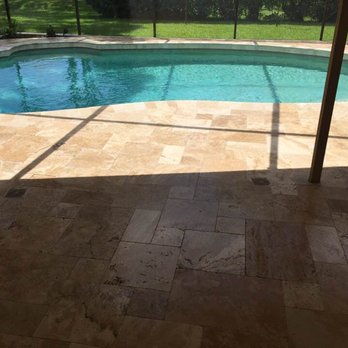 Paving Crew - Travertine natural random pattern - General Contractors Near Me - Sarasota, Florida Paving Crew - Travertine natural random pattern - General Contractors Near Me - Sarasota, Florida