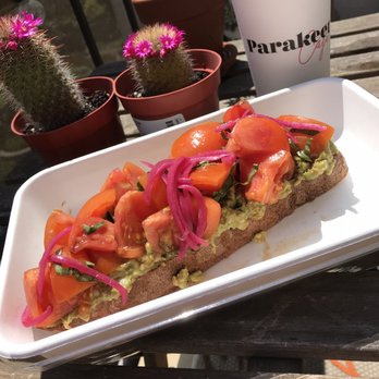 Parakeet Cafe - La Jolla - Avocado toast and cold brew latte - Coffee & Tea Near Me - La Jolla, California