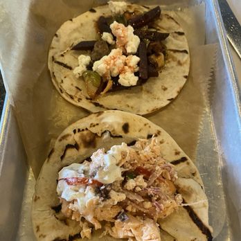 Table Six Kitchen + Bar - Beet and feta and salmon tacos - New American Near Me - North Canton, Ohio