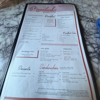 Moonlark’s Dinette - Menu - Diners Near Me - Los Angeles, California Moonlark’s Dinette - Menu - Diners Near Me - Los Angeles, California