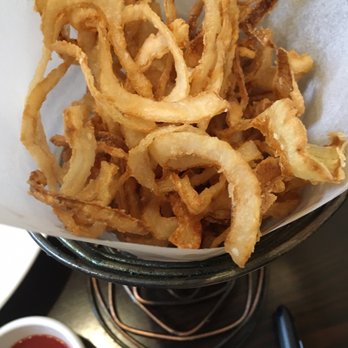 Persimmon Restaurant - Onion Strings rings a happy note. - New American Near Me - Bethesda, Maryland