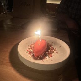 Birthday dessert