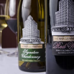 The Vineyard Lounge at the Marcus Whitman Hotel - The hotel carries its own private label red and white signature wine, bottled exclusively by the prestigious L'Ecole
