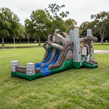 Party With Us Rentals - Jurassic Island Combo - Party Supplies Near Me - Chino, California Party With Us Rentals - Jurassic Island Combo - Party Supplies Near Me - Chino, California