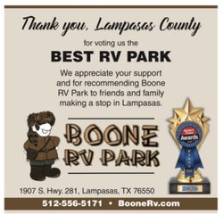 Boone Rv Park - Awarded Best RV Park in Lampasas County