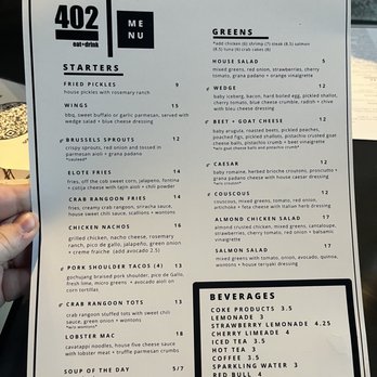 402 eat + drink - American Near Me - Omaha, Nebraska