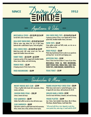 Menu photo 7 Dairy Dip Diner Van Buren, AR
