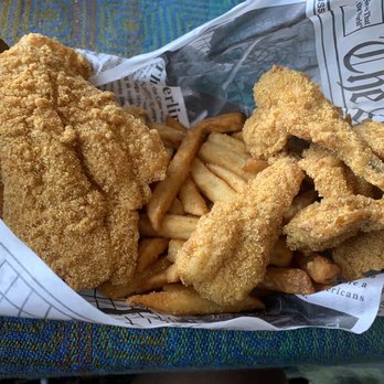 The Fat Fish - Catfish and prawns with fries. - Fish & Chips Near Me - Berkeley, California