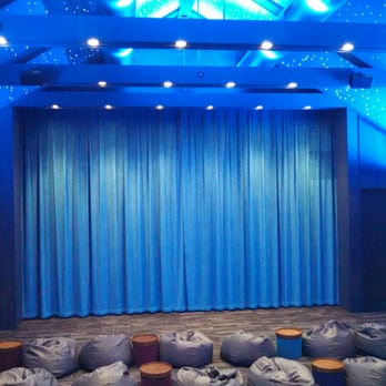 Prospector Theater - Theater 3 with blue sky lighting, and bean bags for kids in the front if they want, R rated movies get high end leather chairs - Cinema Near Me - Ridgefield, Connecticut Prospector Theater - Theater 3 with blue sky lighting, and bean bags for kids in the front if they want, R rated movies get high end leather chairs - Cinema Near Me - Ridgefield, Connecticut