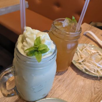 Tre Viet - avocado smoothie and calamansi iced tea, $6.25 each - Vietnamese Near Me - Vancouver, British Columbia Tre Viet - avocado smoothie and calamansi iced tea, $6.25 each - Vietnamese Near Me - Vancouver, British Columbia