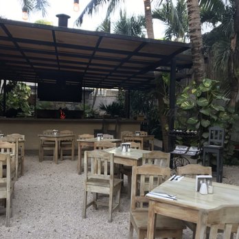 Kay Nah - Outdoor seating with wood fire grill area - Seafood Near Me - Tulum, ROO