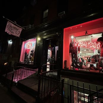 Trash & Vaudeville - Outside of the building at night. - Men's Clothing Near Me - New York, New York Trash & Vaudeville - Outside of the building at night. - Men's Clothing Near Me - New York, New York